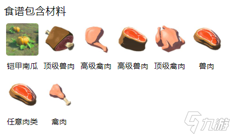 王国之泪南瓜酿肉配方介绍