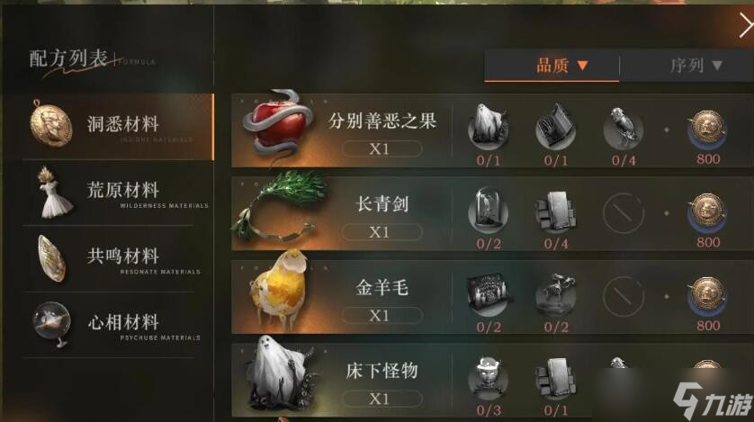 重返未来1999材料合成攻略大全-材料怎么合成