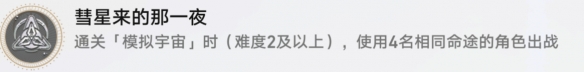 崩坏星穹铁道彗星来到那一夜怎么解锁