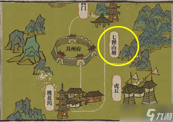 江南百景图春意荷包在哪里-江南百景图春意荷包位置攻略