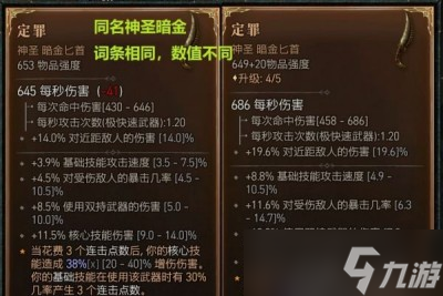 《暗黑破坏神4》强力装备物品强度数值分享
