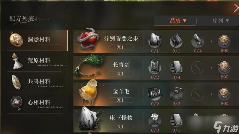 《重返未来：1999》洞悉材料获取方法攻略
