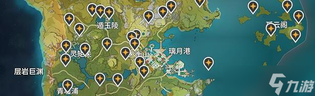 原神岩神瞳位置坐标大全