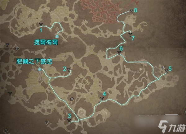 《暗黑破坏神4》斯科斯格伦地区莉莉丝祭坛位置与路线一览