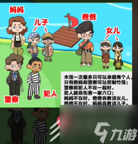 疯狂爆梗王益智过河将所有人送到对岸怎么通关