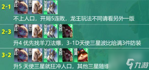 云顶之弈S9登顶天使阵容推荐攻略
