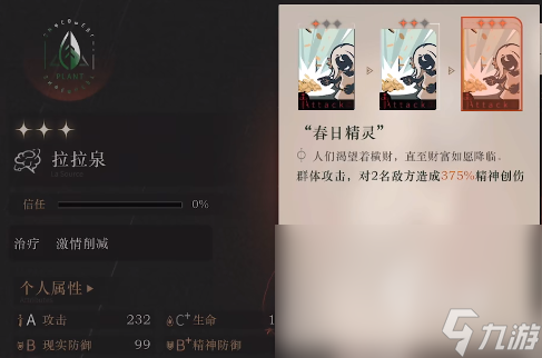 重返未来1999拉拉泉值得培养吗 拉拉泉技能实力分析