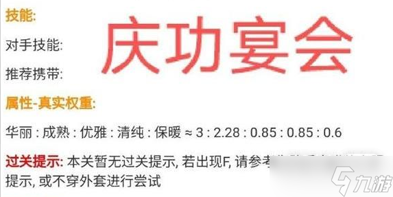 《奇迹暖暖》庆功宴会高分搭配攻略一览