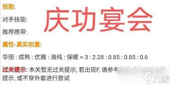 《奇跡暖暖》慶功宴會高分搭配方法