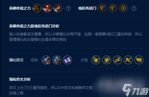 《云顶之弈》s9狼人主c阵容玩法攻略