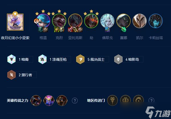 云顶之弈s9裁决暗影格温怎么玩-5裁决4暗影格温出装站位
