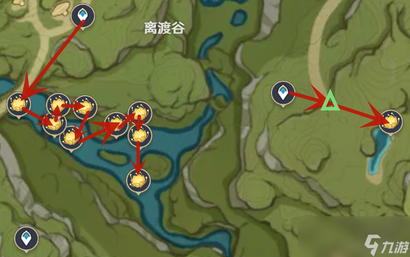 原神月莲快速路线收集