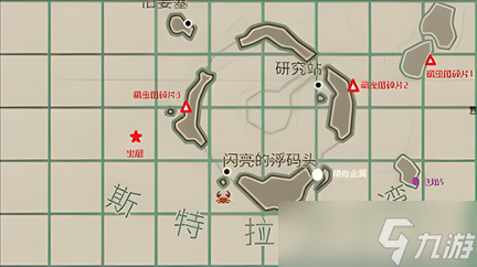 渔帆暗涌斯特拉尔湾附近的棘冠海星位置一览