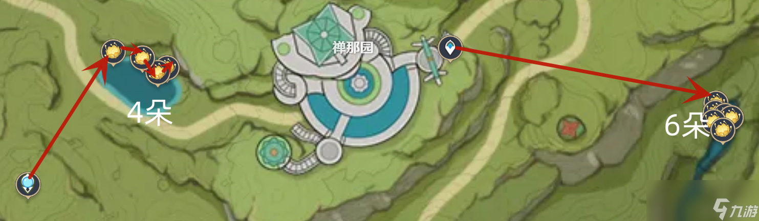 原神月莲快速路线收集