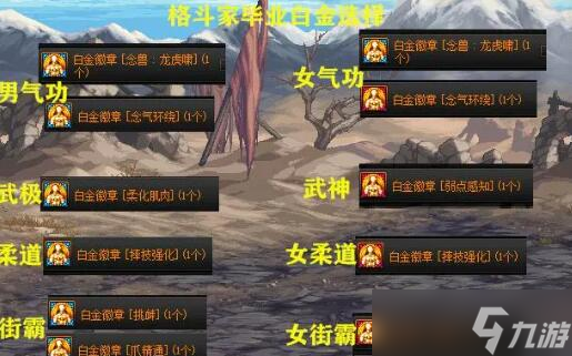 DNF全职业角色毕业白金徽章一览