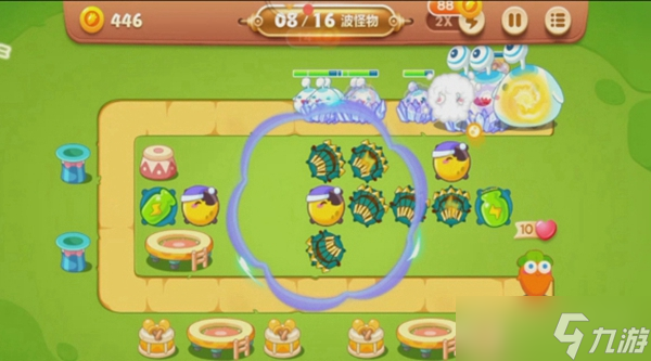 保卫萝卜3游乐场大作战第一关过关攻略