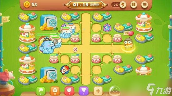 保卫萝卜3游乐场大作战第四十关过关攻略