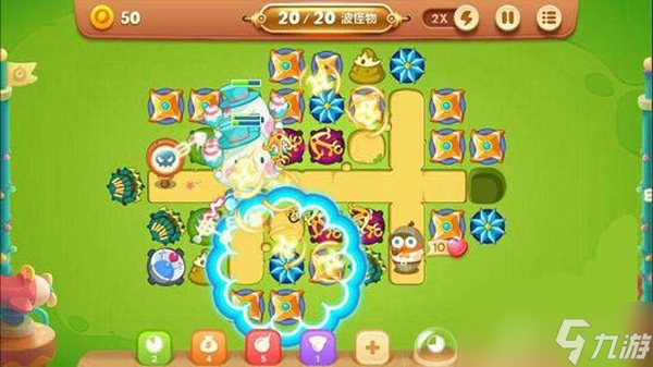 保卫萝卜3游乐场大作战第三十六关过关攻略