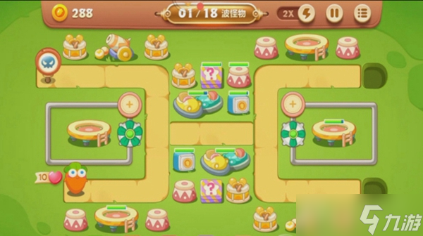 保卫萝卜3游乐场大作战第二关过关攻略