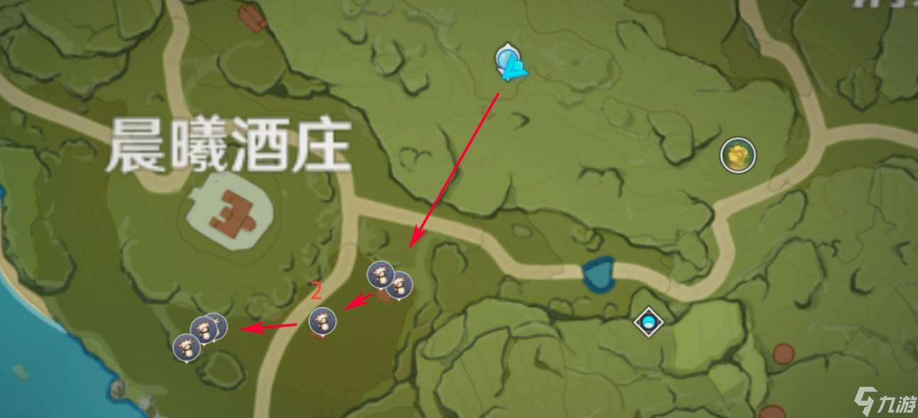 原神慕风蘑菇高效采集路线图有哪些