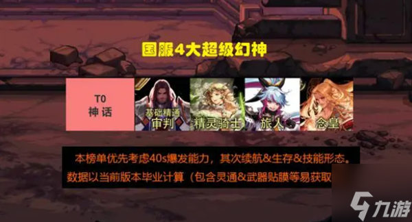 dnf职业排行榜最新2023年7月一览-7月全职业最新排名