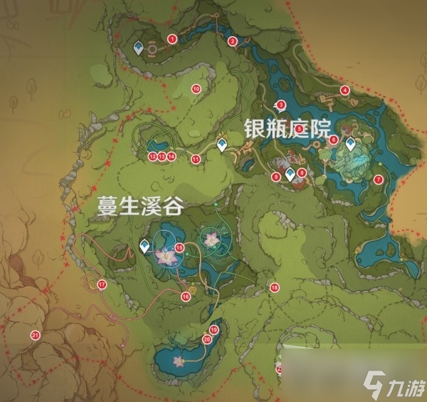 《原神》3.8琉形蜃境限时挑战位置汇总
