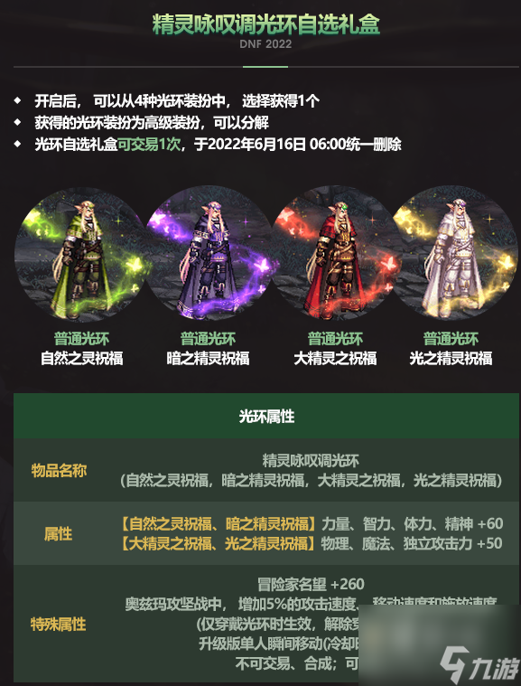 《DNF》2022五一套属性介绍