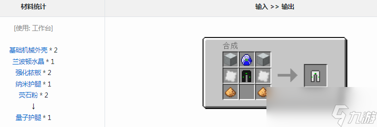 我的世界工业时代2mod量子护腿有什么用