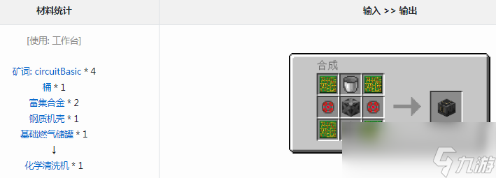 我的世界通用机械mod化学清洗机有什么用