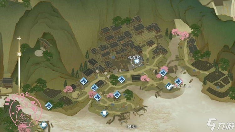 《逆水寒手游》桃溪风筝位置