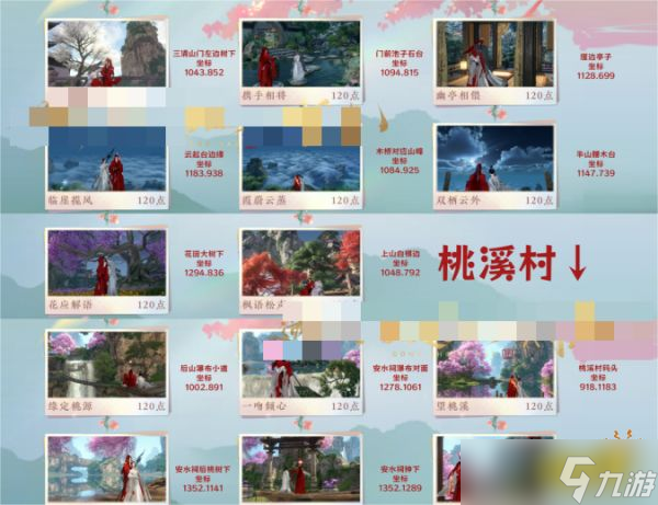 逆水寒手游共赏人间情缘打卡全位置分享 全地图共赏人间打卡坐标图