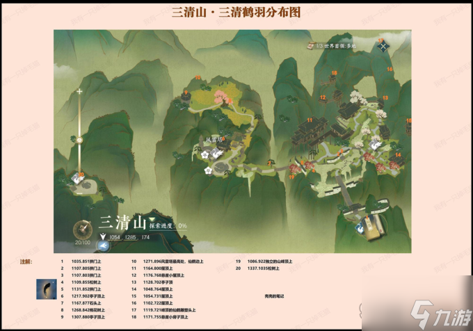 逆水寒手游风物分布位置大全一览