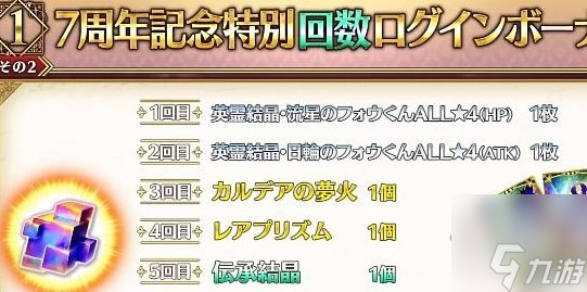 fgo七周年送多少石头 fgo国服7周年福利奖励大全