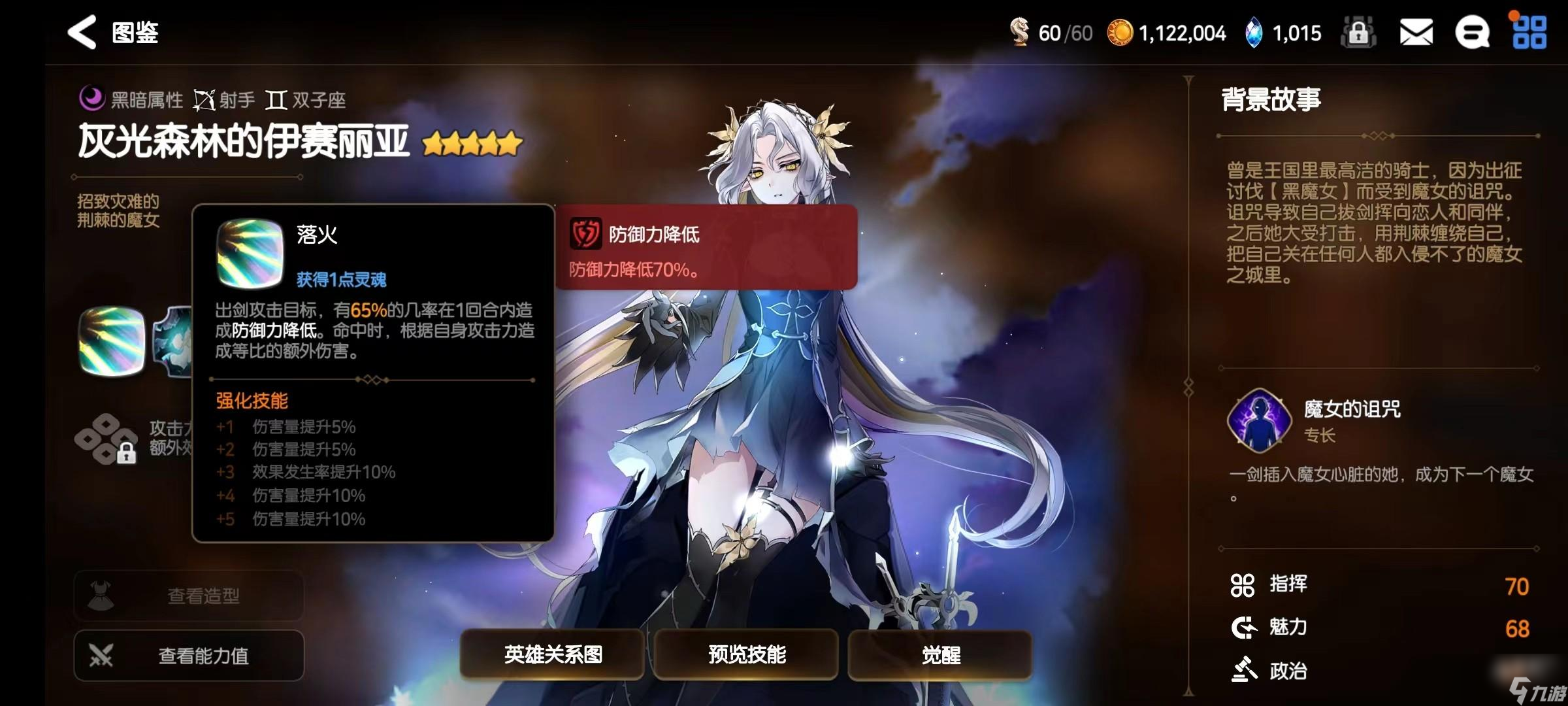 第七史诗灰色森林的伊赛丽亚强度如何