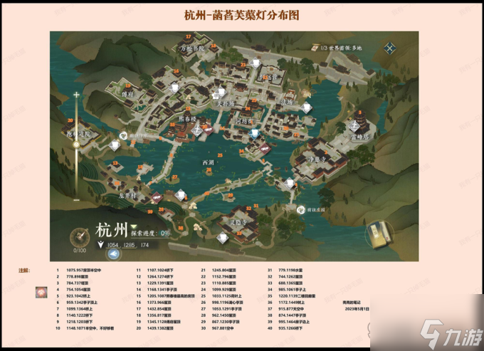 逆水寒手游风物分布位置大全一览