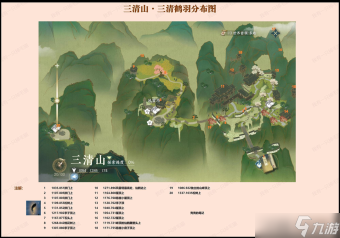 逆水寒手游风物分布位置大全一览