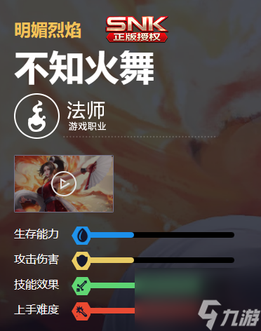王者荣耀不知火舞怎么样,王者荣耀不知火舞介绍