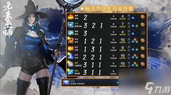 《命运方舟》元素巫师50级加点推荐
