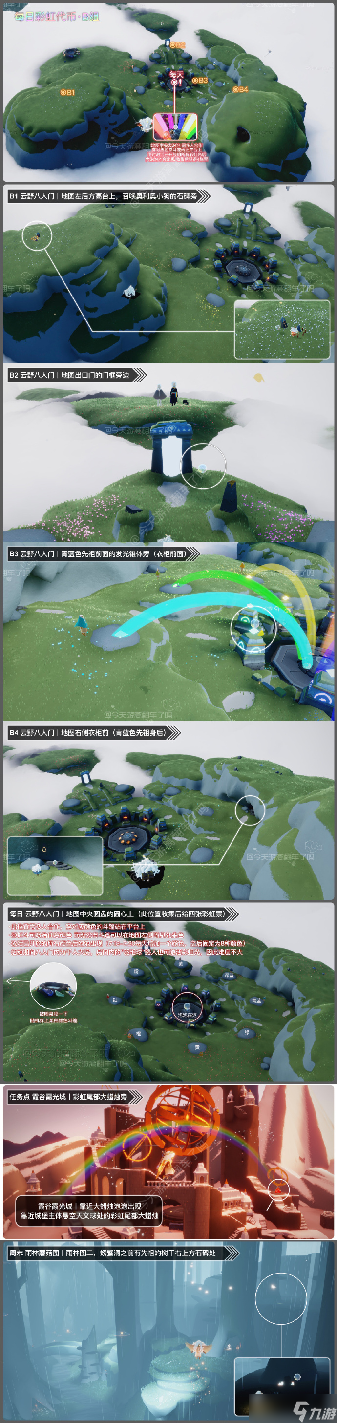 光遇缤纷飞行日7月14日彩虹币位置在哪