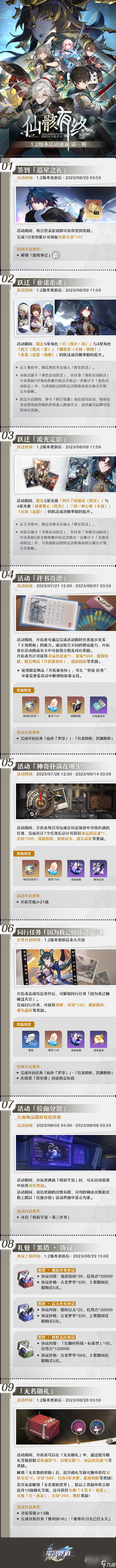 崩坏星穹铁道1.2版本活动速递第一期介绍