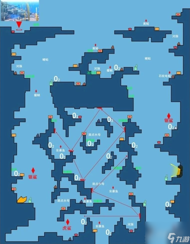 潛水員戴夫全水下地圖一覽