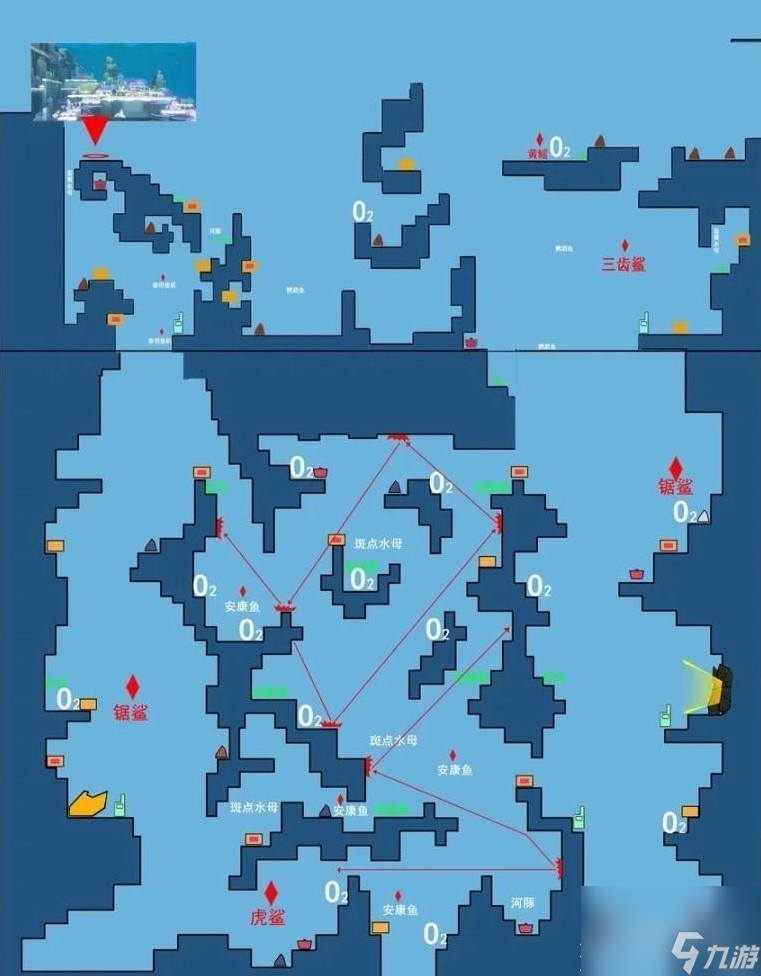 潜水员戴夫全水下地图一览