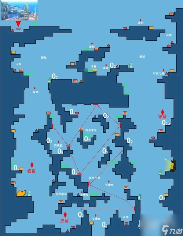 《潜水员戴夫》全水下地图一览