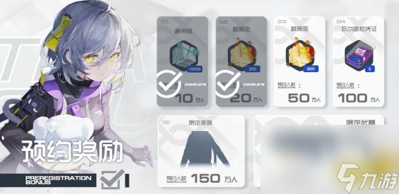 《尘白禁区》全平台预约奖励一览