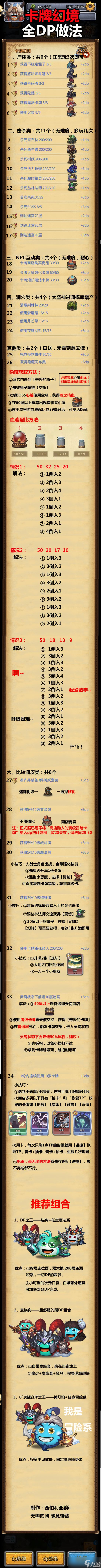 不思议迷宫卡牌幻境怎么做 卡牌幻境全DP攻略大全