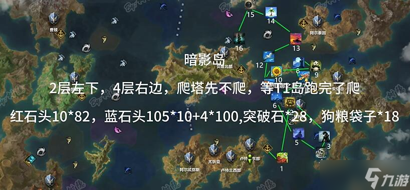 《命运方舟》t1岛路线攻略