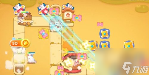 如何通過《保衛(wèi)蘿卜4》游戲中的第46關(guān)，波仔很忙