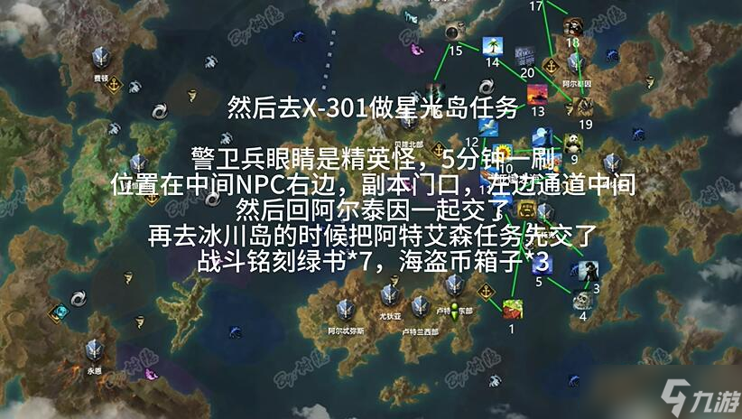 《命运方舟》t1岛路线攻略