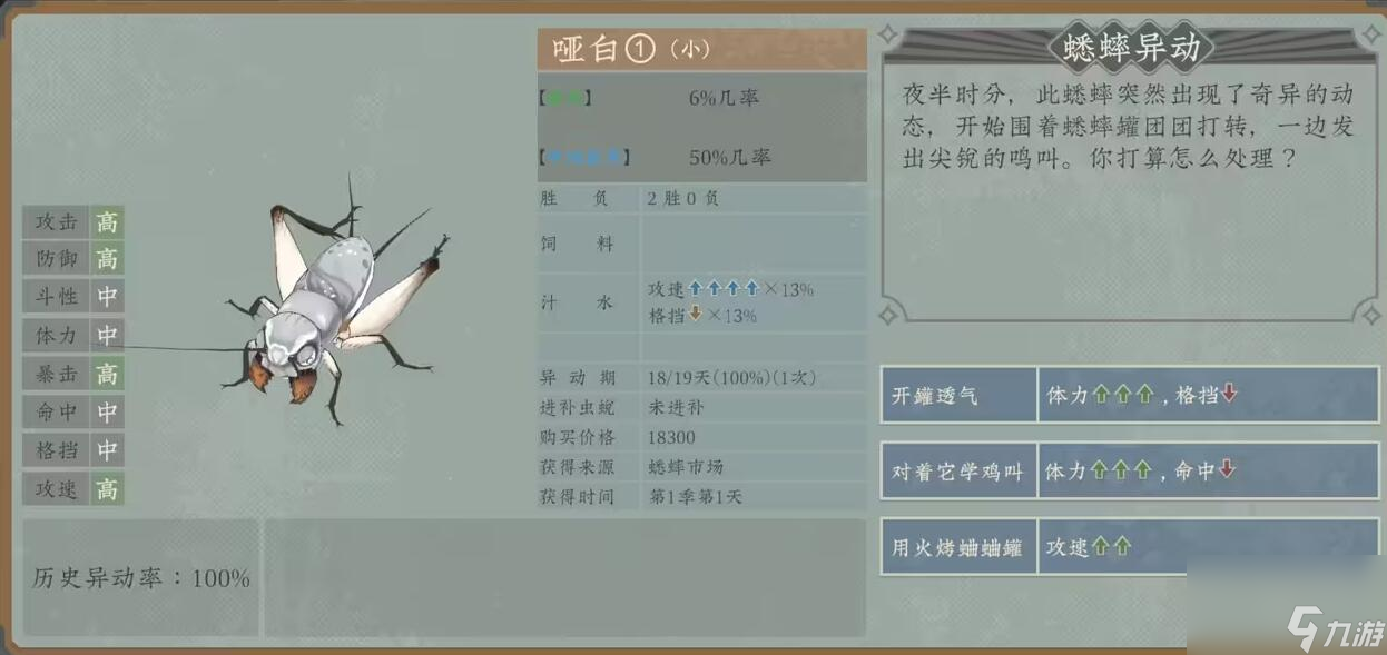 沉默的蟋蟀怎么养蟋蟀 沉默的蟋蟀养蛐蛐攻略