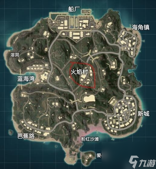 和平精英度假岛茅草屋在哪个位置